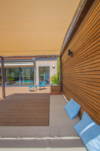 Vue depuis l&rsquo;espace banquette