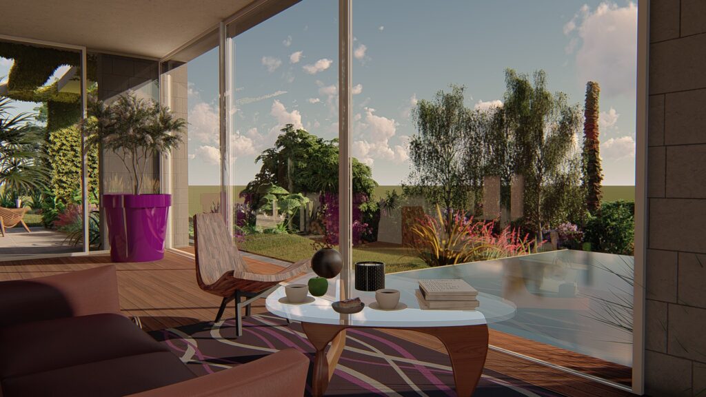 Vue depuis la véranda