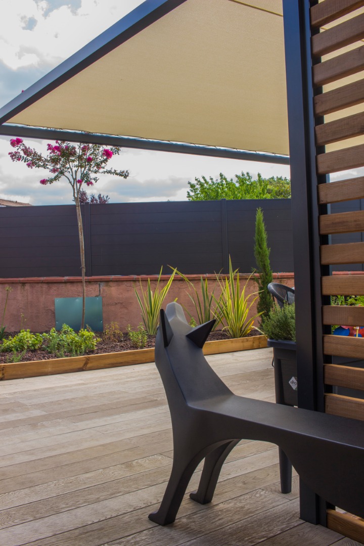 Banc en forme de loup