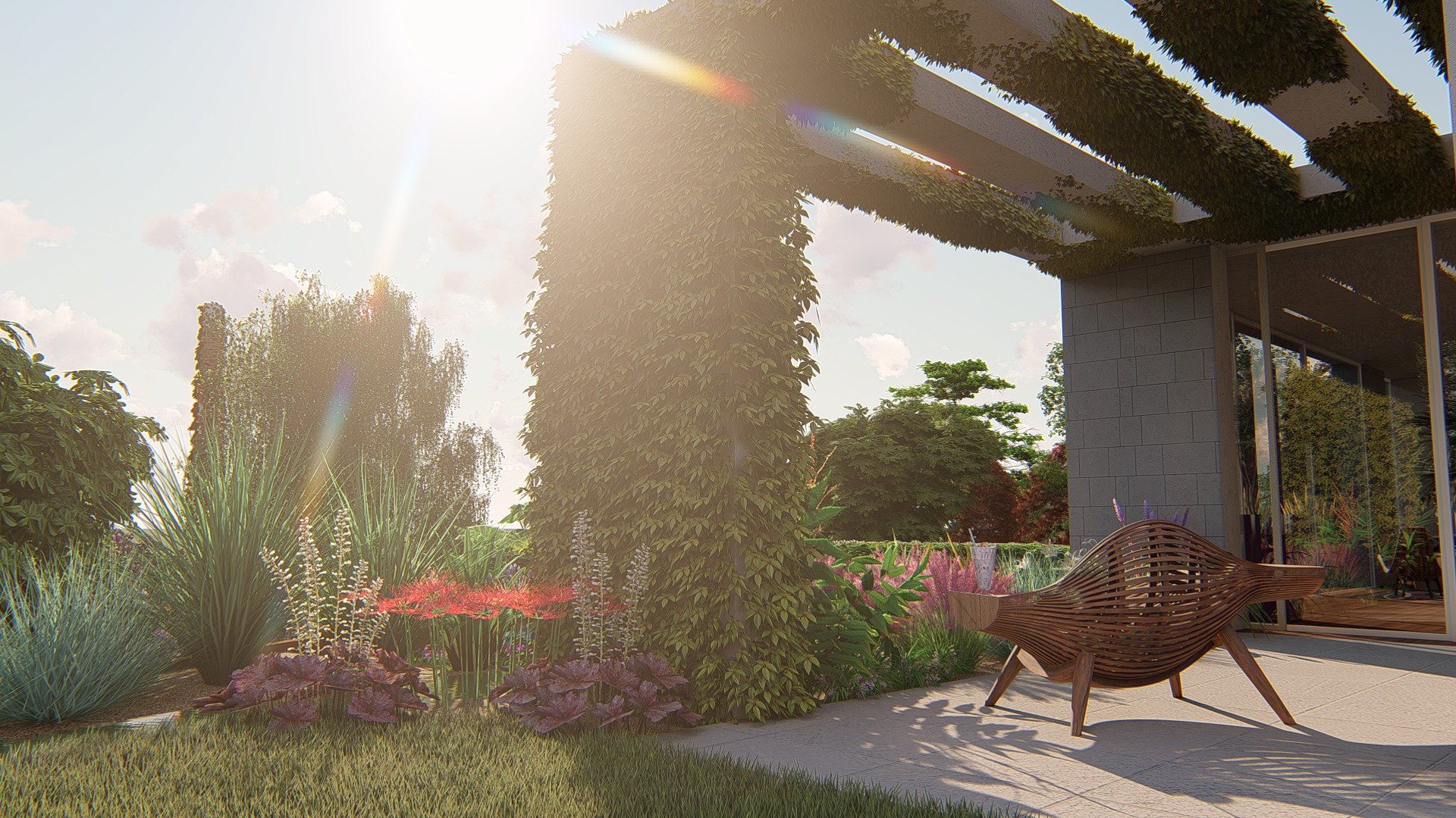 Vue depuis la terrasse