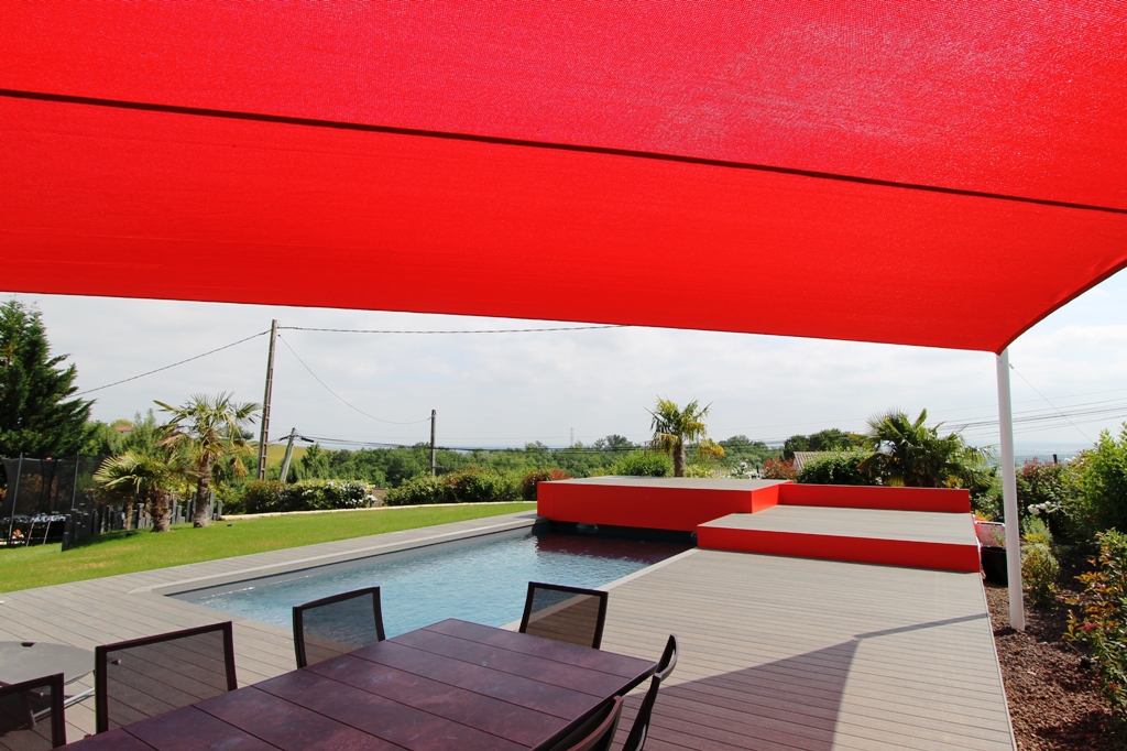 Le ponton et le podium