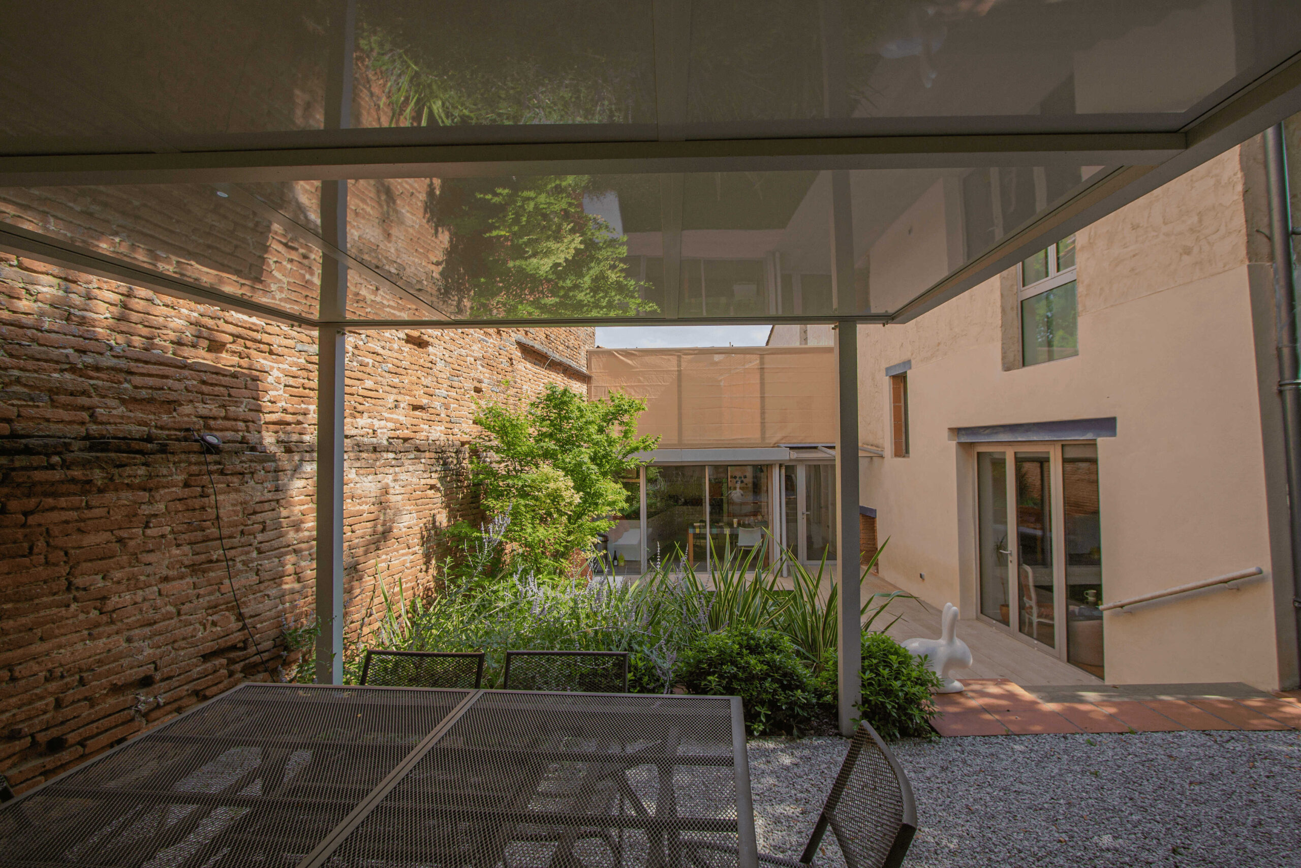 Vue depuis l&rsquo;espace repas