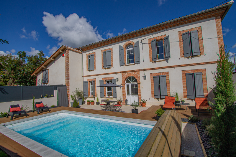 Vue depuis la piscine