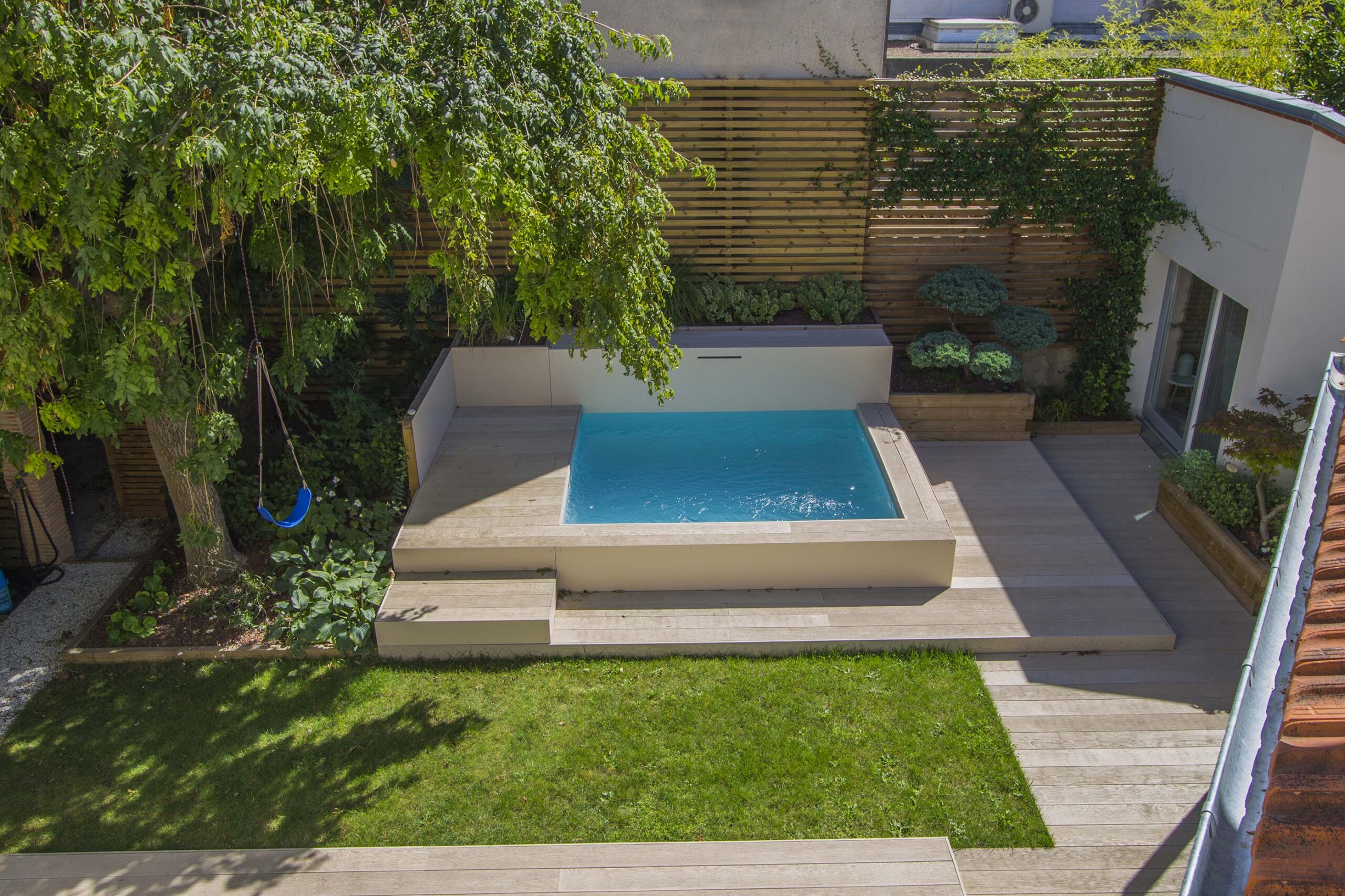 Vue plongeante sur l&rsquo;espace Beogarden