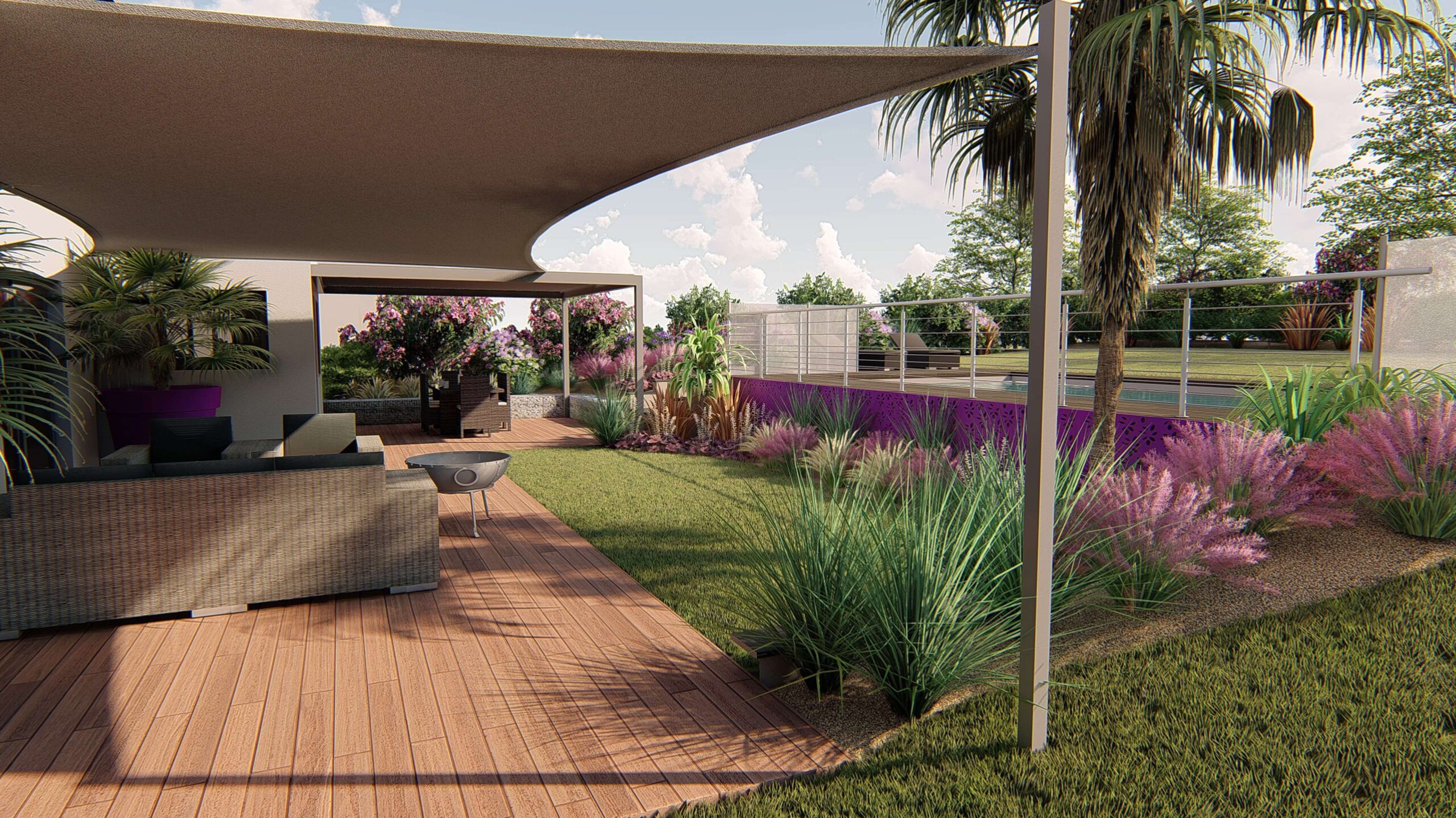 Vue de la première proposition sous logiciel 3D