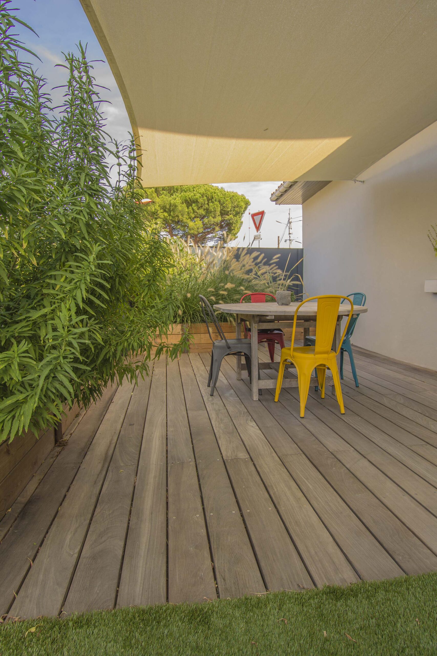 Vue sur la terrasse repas Toulouse